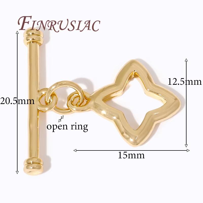 

18K Gold Plated Toggle Clasps For Jewelry,Brass Metal Clasps For Bracelets,OT Clasp,Jewelry Making Supplies,DIY Accessories, 2 Piece