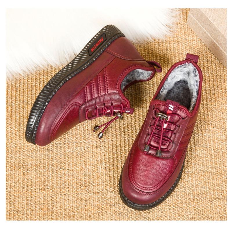 

Новые осенне-зимние женские бархатные кроссовки Водонепроницаемые Нескользящие Зимние Повседневные Туфли 38 красный