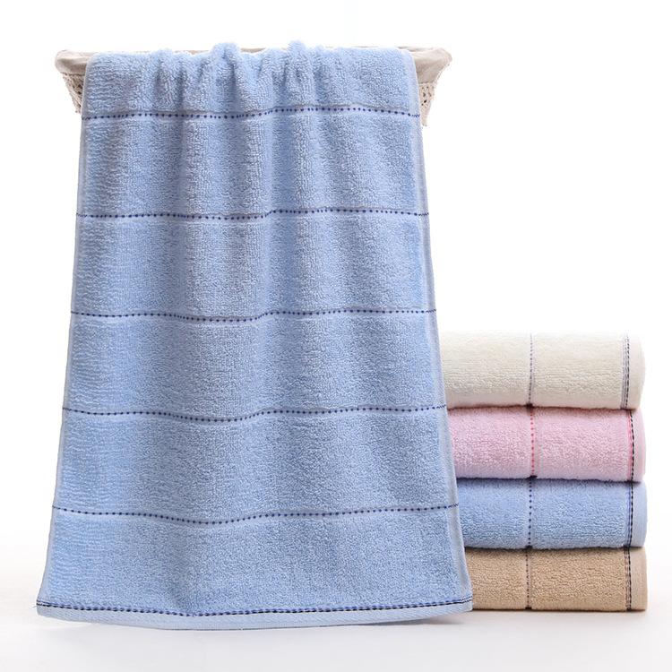 1 PC Cotton Towel Soft Absorbent Thickened Household Polyester Cotton Face Towel Cotton Towel Comfortable Textile Towels for The Home