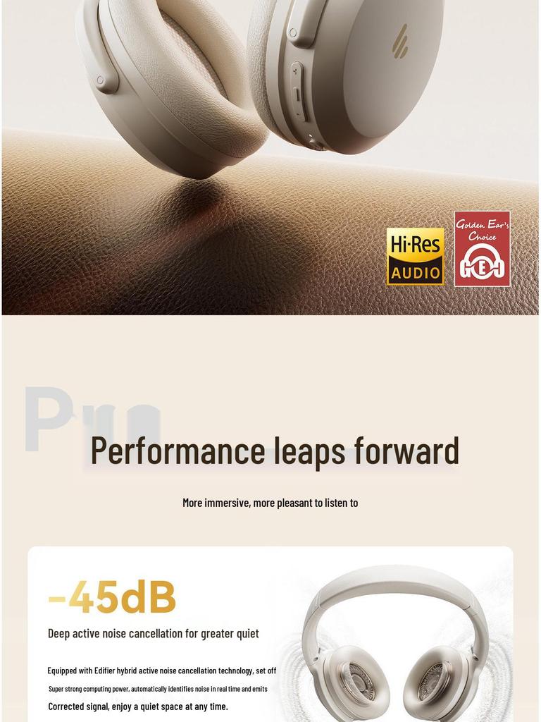 Edifier MT6PRO Bluetooth Noise-Cancelling Over-Ear Headphones for Gaming and Computer Use