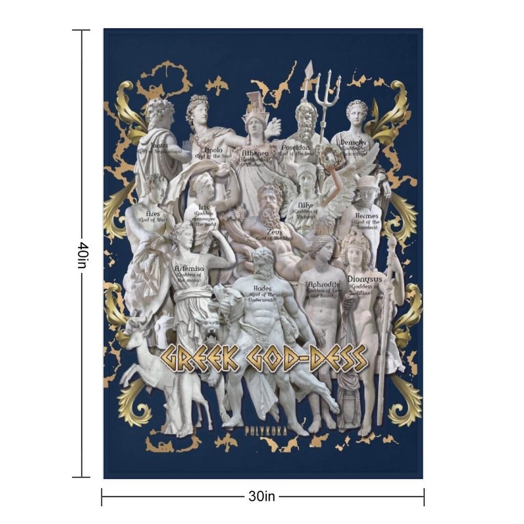 Greek Gods - Greek Gods Throw Blanket Plush Baby Blankets For Bed Anime Blankets