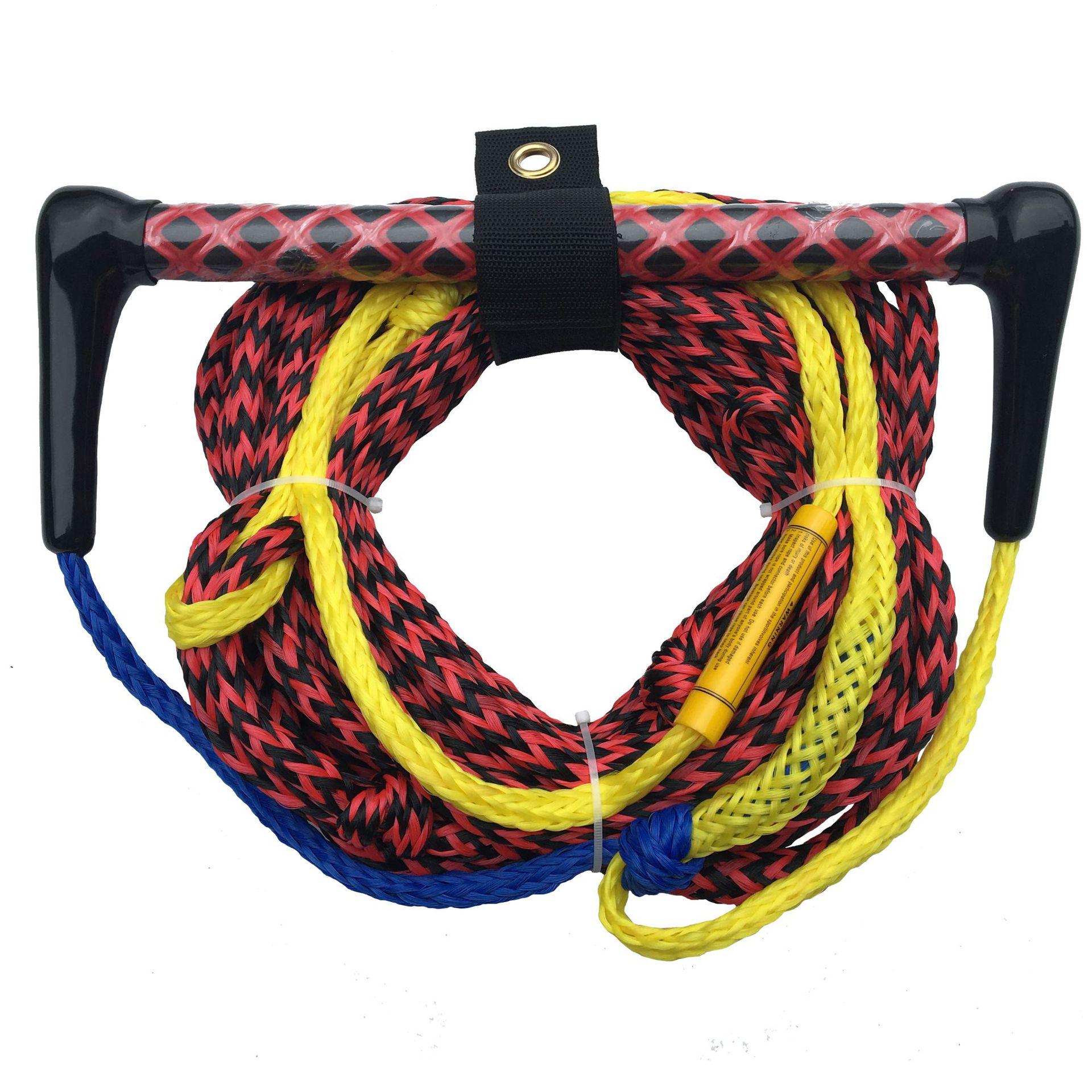 

75ft Blue/Yellow Wakeboard Rope with 38cm EVA Non-Slip Handle, Customizable in Small Batches чёрный/красный