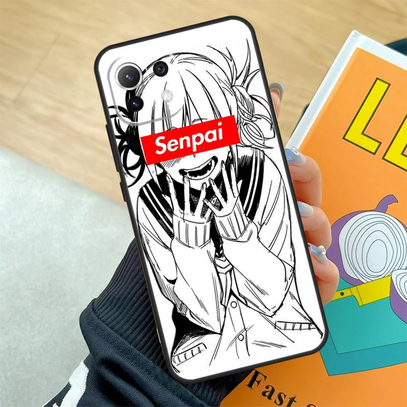 Waifu Anime Manga Senpai Girl Hülle für Xiaomi 15 Ultra 13 14 11T 12T 13T 14T Pro POCO X7 Pro X3 X5 X6 F5 F6 F7 Pro Coque