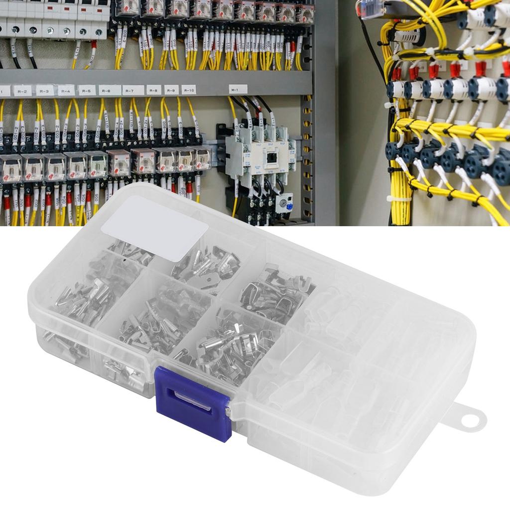 210Pcs Electrical Cable Terminals Connector Assortment Kit Industrial Accessories 2.8/4.8/6.3mm