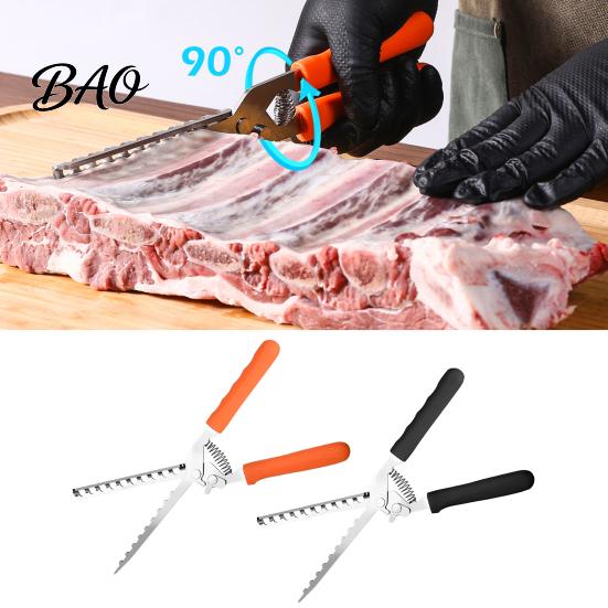 Stainless Steel Rib Peeler Membrane Remover Tool, with Food Grade Tool Anti-slip Handle, Manual Meat Preparation for Outdoor Cooking Skinning