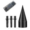Wood Splitter Drill Bit Cone Splitter 85mm with Deep Spiral and Three Handles for Enhanced Wood Splitting Efficiency