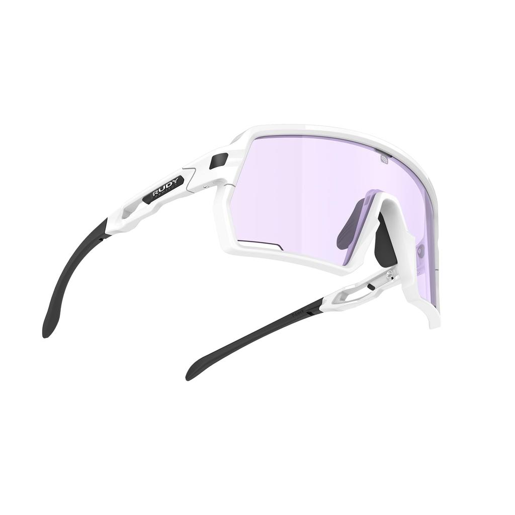 RUDYPROJECT Kelion Weiß Glänzend Impact X 2 Photochrome Laser Violette Linse 144mm Sonnenbrille, Gestell, Linse, SP857569-0000, Breite