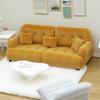 Handmade Mini Couch Dollhouses Single Sofa Set Flocking Loveseat Seater For Realistic Bedroom Scenes