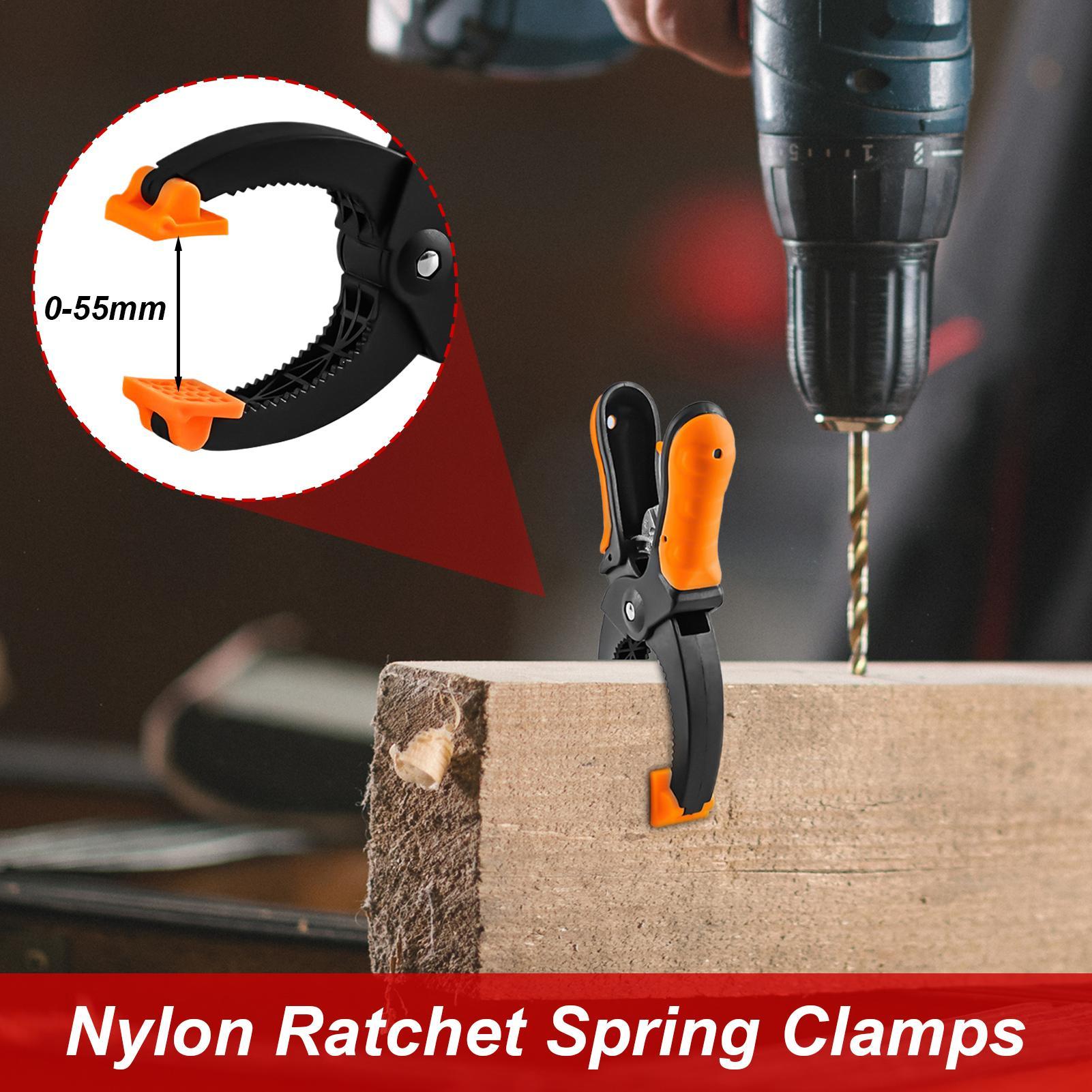 

Ratchet Clamps For Woodworking Woodworking Spring Clamps Heavy Duty Comfortable Grip Carpenter Spring Fasten Clips For Furniture 7.0CM