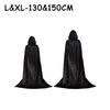 Unisex Black Hooded Cloak Witch Cosplay Accessories Costumes Masquerade Family Celebration Decor Halloween Party Cosplay Costume