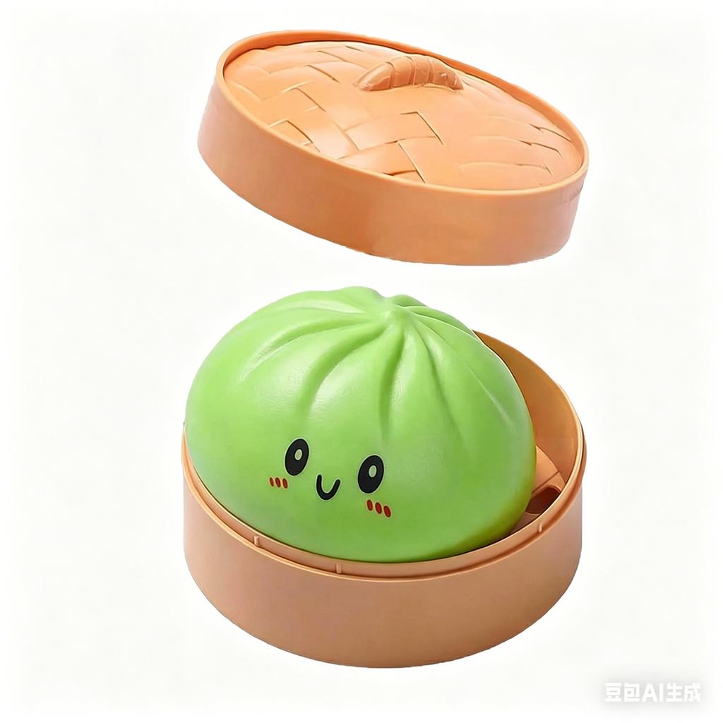 Stress Relief Toys Giant Dumpling Squishy, Soft Squeeze Toy for Adults & Kids, Cute Smile Face Decompression Toy with Storage Box