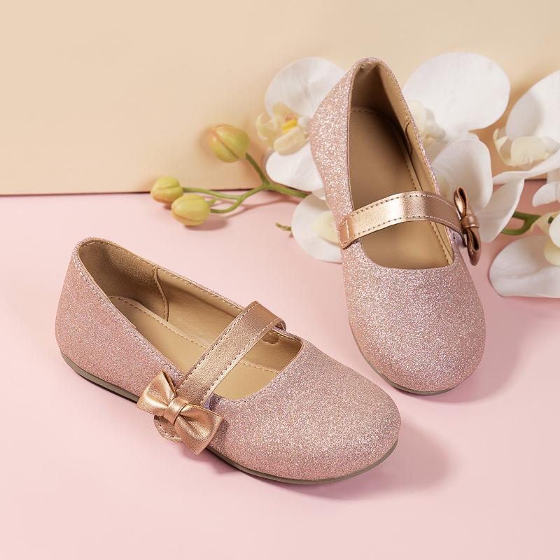 Kinder Mary Jane Schuhe Schleife Glanz Rundzehe Großbritannien Stil Mädchen Lederschuhe Klassisch 2024 Kinderschuhe für Party Hochzeit Shows