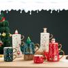 Kerst Keramiek Theeserviezen Koffiekop & Schotel Kerstman Eland Sneeuwpop Theepot en Kop Set Drinkwaren Kerstcadeau 1 Pot 2 Kopjes