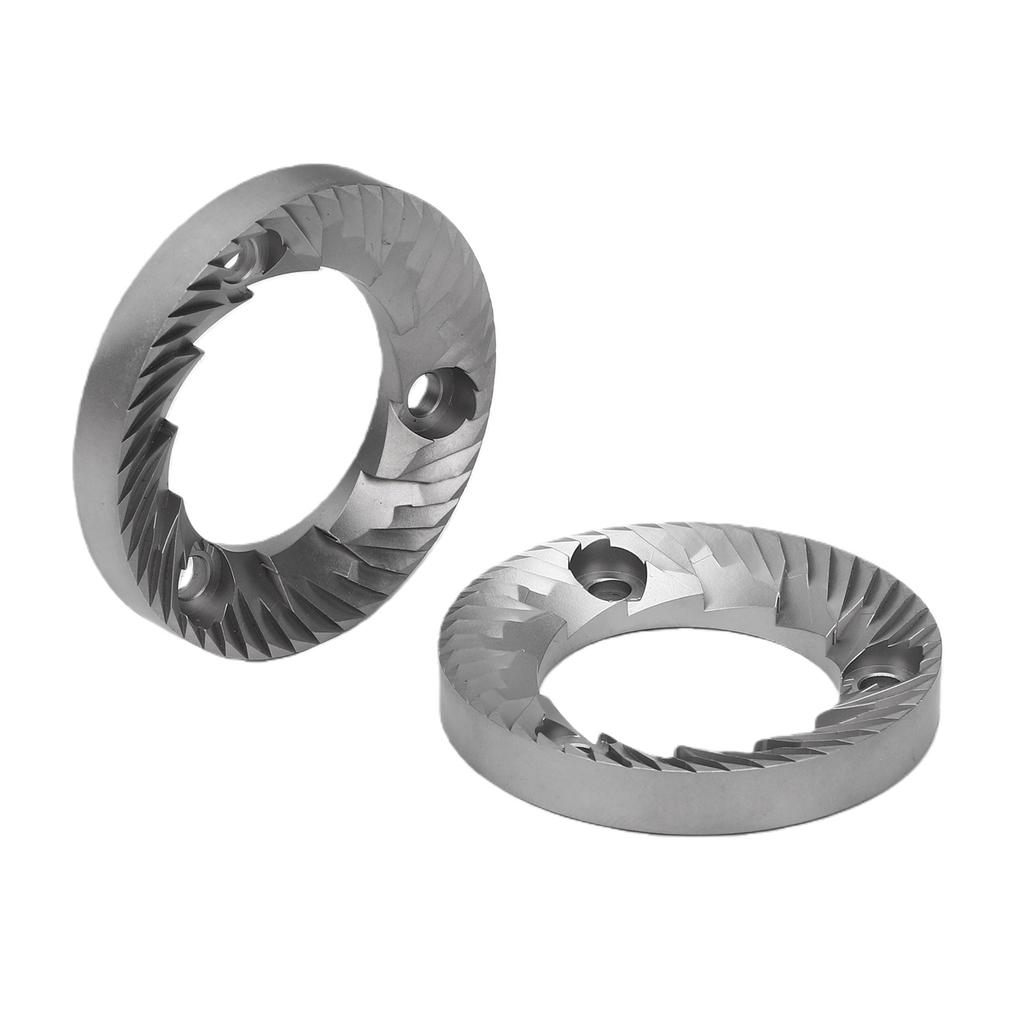 2pcs Burrs Replacement for Rancilio Coffee Grinder 50MM Diameter Stainless Steel 3 Hole Burr Set
