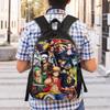 Best All Characters Anime Backpack for Men Women Student Work Daypack Pirate Flag One Piece College Shoulder Bag Lightweight