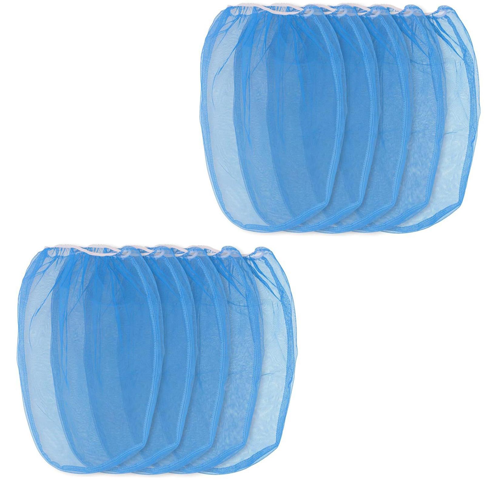 

Упаковка из 10 мешков-фильтров из тонкой сетки для краски для эффективной фильтрации и многоцелевого использования в садоводстве и живописи S синий