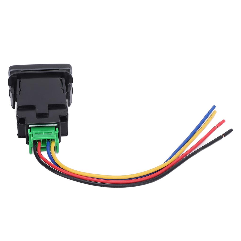 4 Pole 12V Push Button Switch with LED Background Indicator Lights for Fog Lamp DRL LED Light Bar