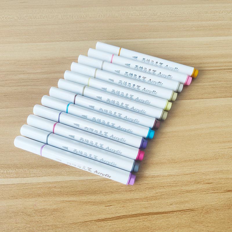Haltungsverbessernde Acryl-Markerstifte - 24 Farben für Kunst von Schülern und Kindern, DIY-Notizbücher und zum Ausmalen