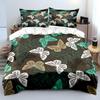 Colorful butterfly pattern decorative style Print Soft Comfortable Duvet Cover Bedding Set Included 1*Duvet Cover 2*Pillowcases