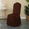 Elegant Skirted Stretchable Chair Cover for Dining and Events