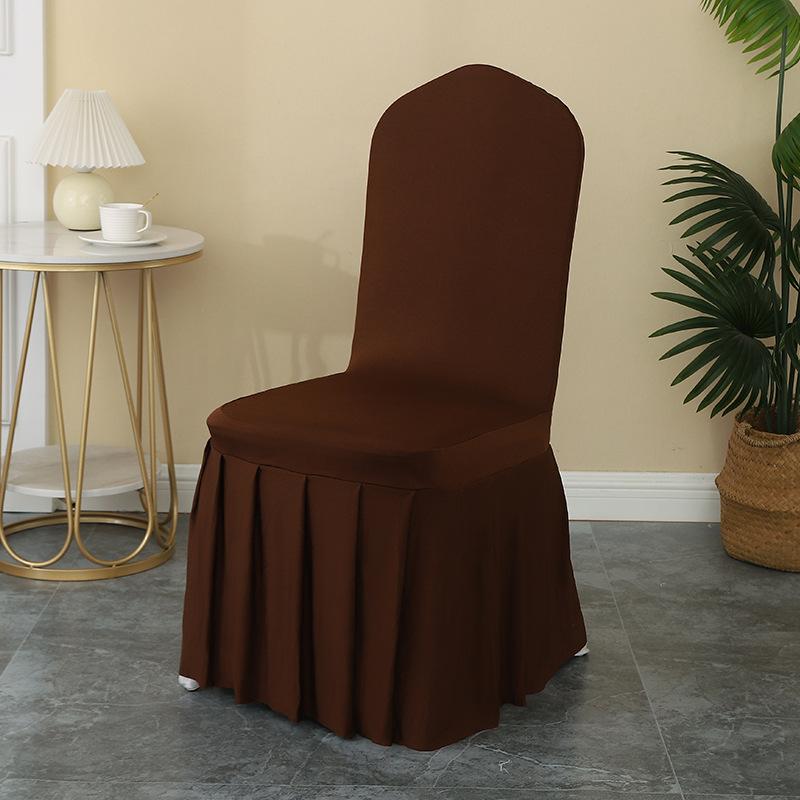 Elegant Skirted Stretchable Chair Cover for Dining and Events