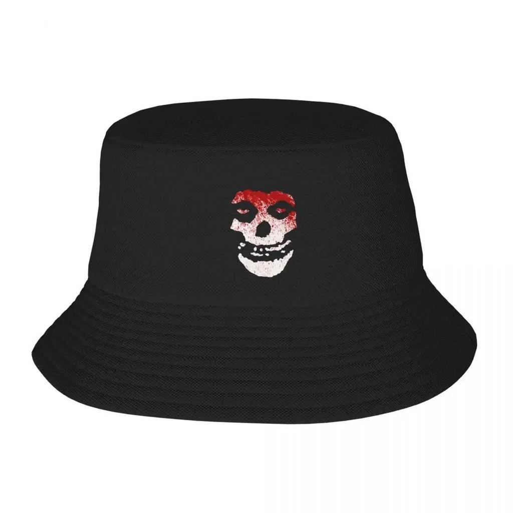 Beach Hatwear The Crimson Ghost Skull Blood Misfits Bucket Hat Fashion Woman Sun Hat Bob UV Protection Fishing Hats Outdoor