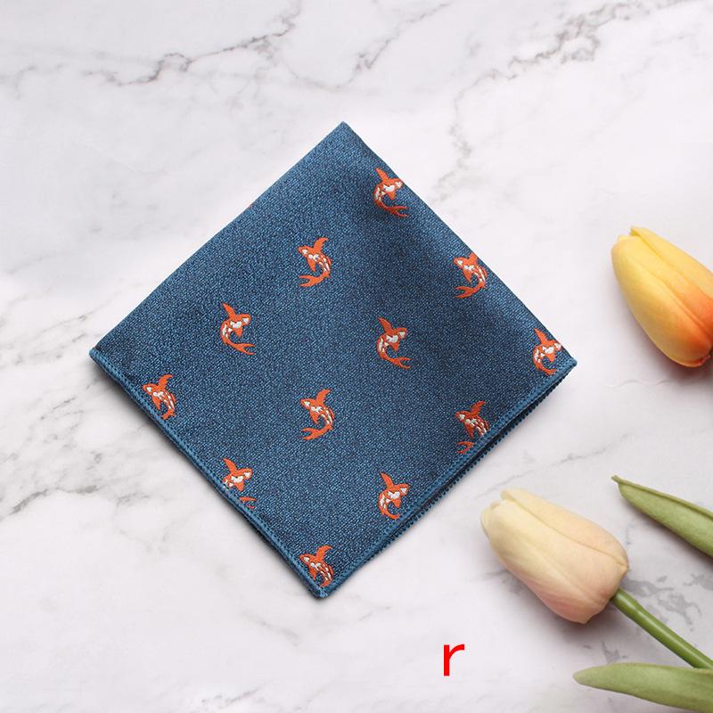 Source Pocket Towel Men'S Polyester Suit Dress Chest Towel Multi-Color Handkerchief Sales Striped Small Square Towel