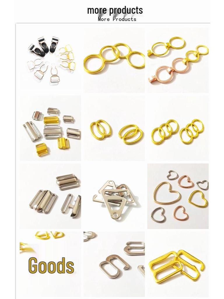 Heart-Shaped Alloy Buckle for Swimsuits, Lingerie, Shoes, and Clothing