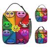Geometry Gaming Dashed Lunch Bag Portable Lunch Box Men Office Graphic Design Cooler Bag Cute Oxford Thermal Lunch Bags