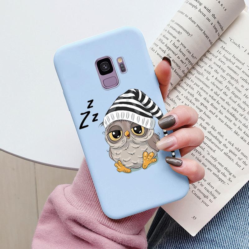 For Samsung Galaxy S9 S 9 Plus Cover Cute Cartoons Heart Cat Soft Silicone Shockproof Phone Case For Samsung S9 S9+ Funda Bumper