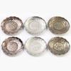 1Pcs Drink Tea Coaster Heat Resistant Alloy Copper Tea Trays Coffee Cup Mats Service Tables Teaware Holder Table Decoration