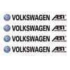 4Pcs Car Logo Decorate Body Stickers For Volkswagen VW Phaeton ID3 Tiguan T-Cross Jetta T-ROC Golf T5 Scirocco Passat Beetle GTI RM3BD4