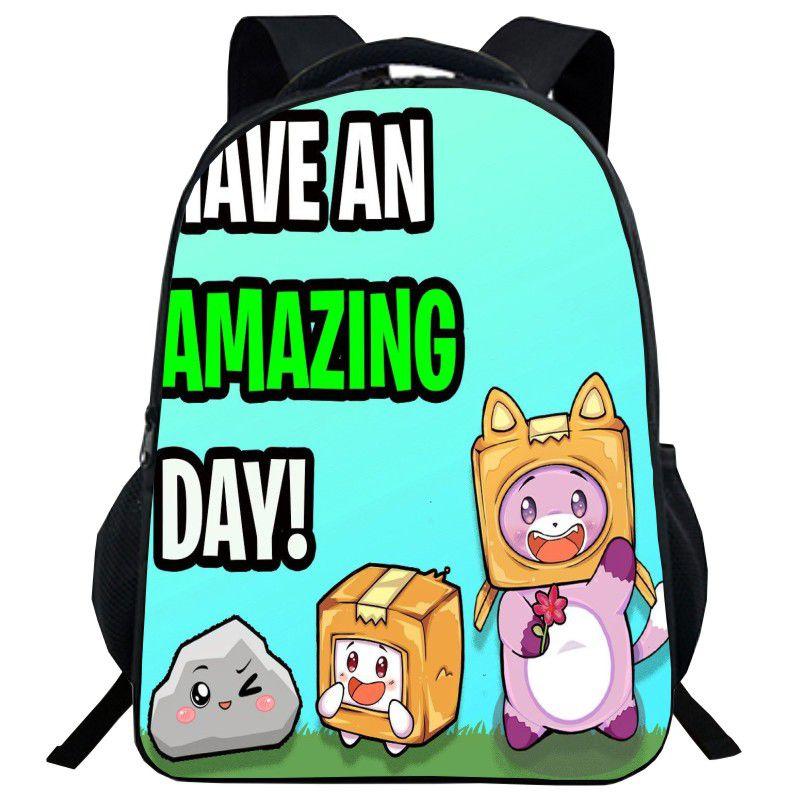 Lankybox Backpack Cartoon Schoolbag For Kids With Adjustable Padded Straps And Stylish Design