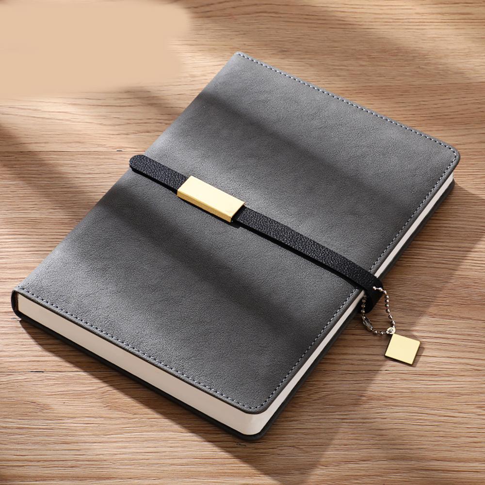 (Logo lze gravírovat) Obchodní zápisník A5 s přezkou, studentský zápisník, zápisník z jednání s dárkovou krabičkou, diář, zápisník předmětů