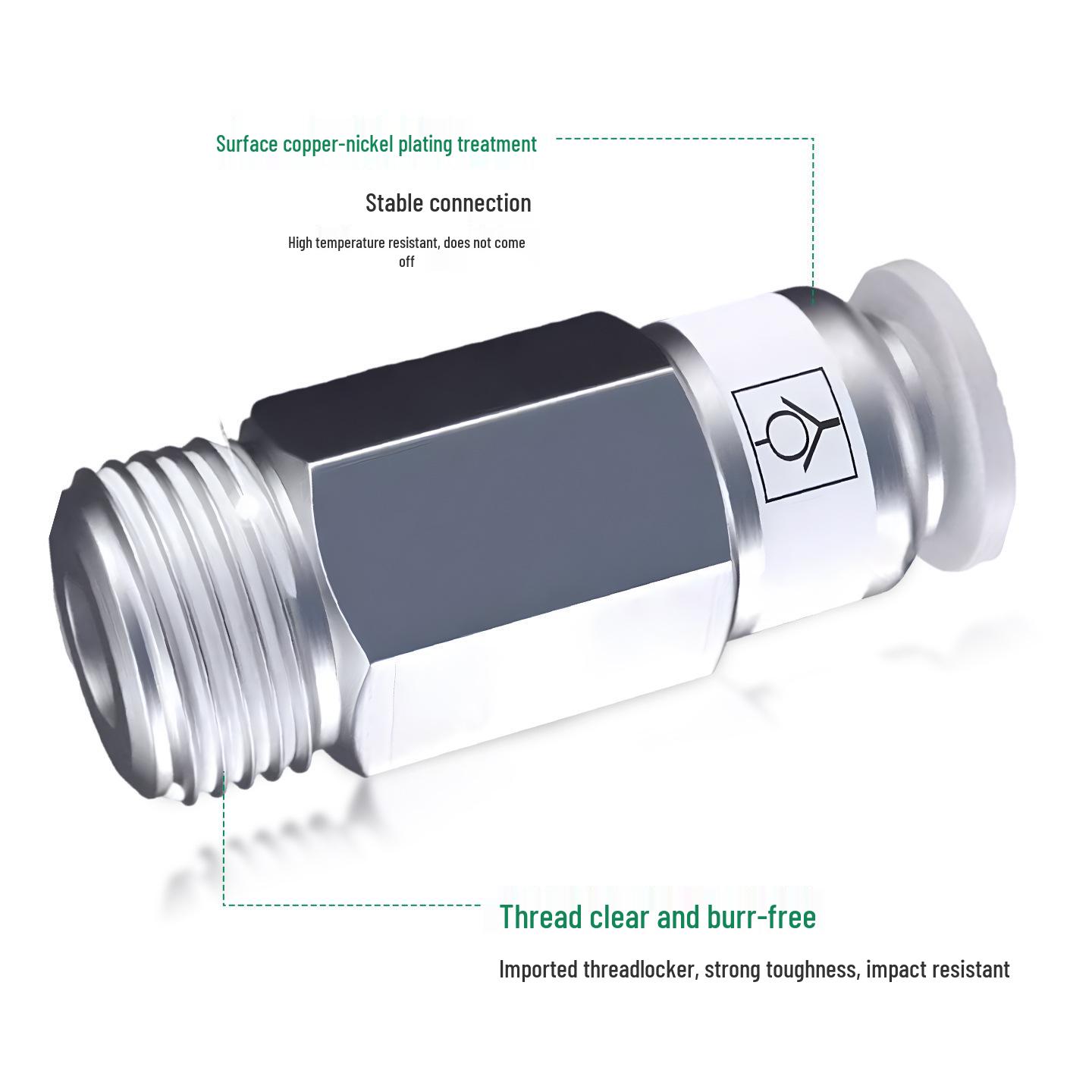 

VPC/SPC8-02 One-Way Pneumatic Check Valve Air Hose Quick Connect Fitting SPC4-01 Inlet
