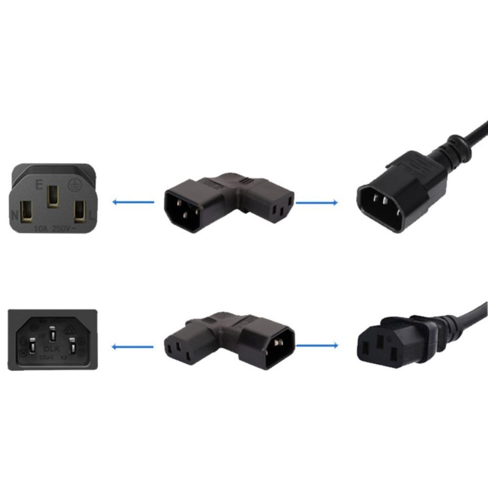 Bend Up/Down/Left/Right Down UP Corner Plug AC Plug Conversion Plug Power Adapter IEC Connector