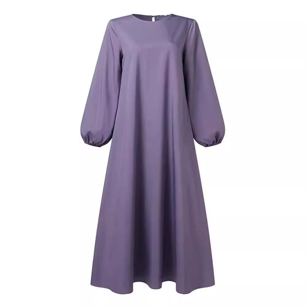 2024 Middle Eastern Muslim Casual Loose Long Robe Dress