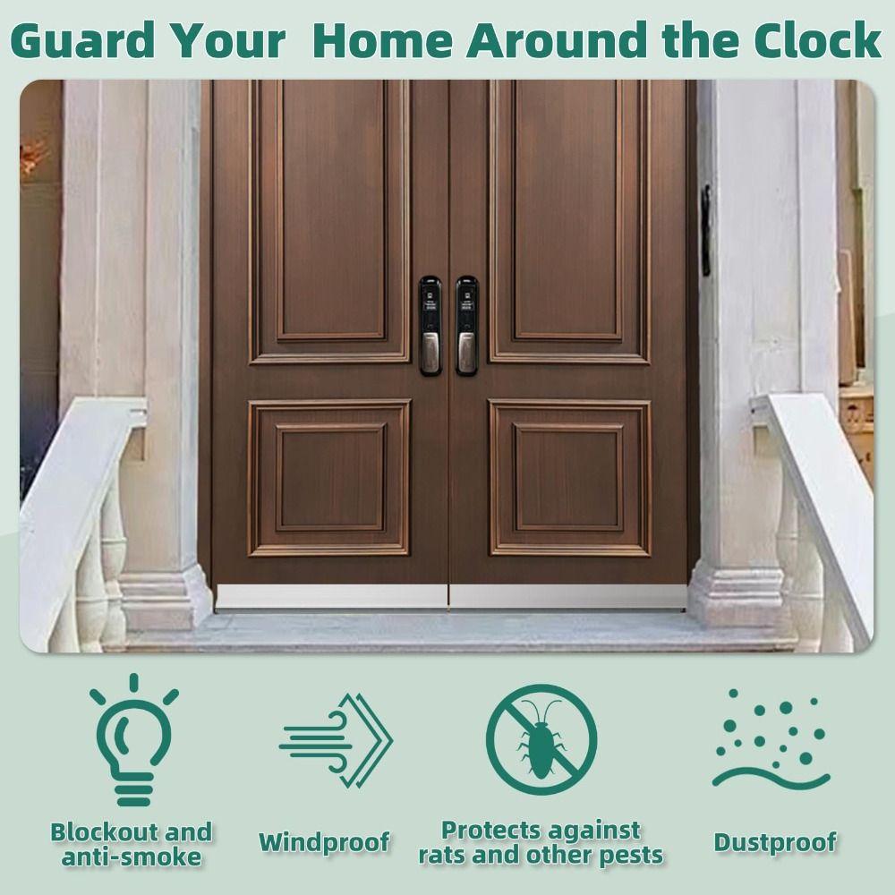 Brush Design Door Seal Strip 39" Length Door Draft Stopper Weather Stripping  Interior Doors