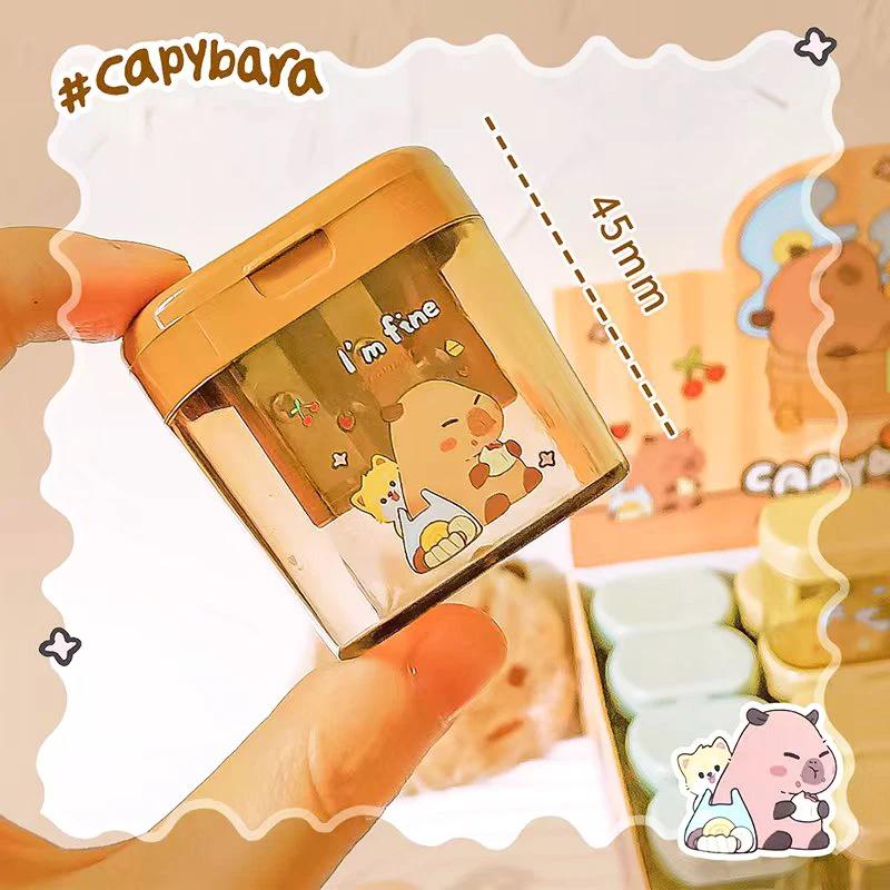 Office supplies school equipment kawaii stationery items School supplies cute capybara pencil sharpener for child