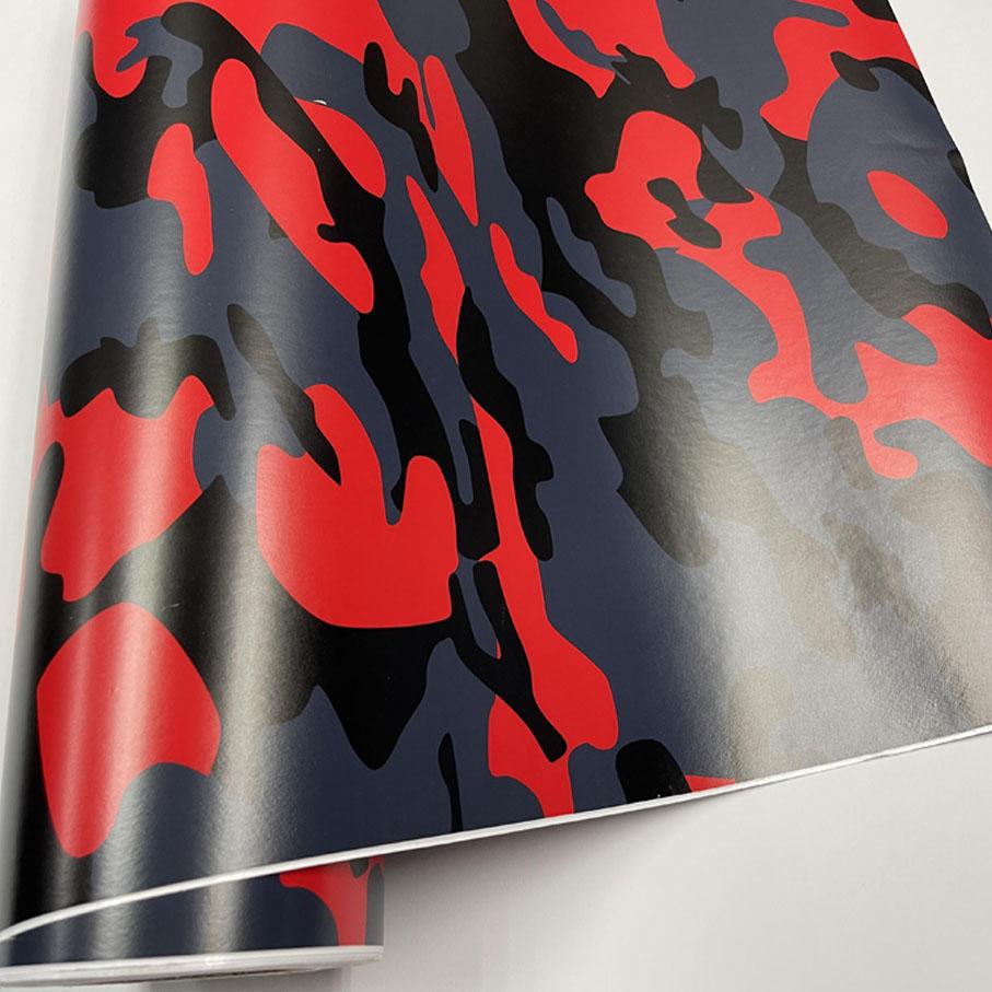7 Größen Digital Rot schwarz blau Camo Vinylfolie Camouflage Car Wrap Folie Für Autostyling Fahrradcomputer Laptop Roller Motorrad