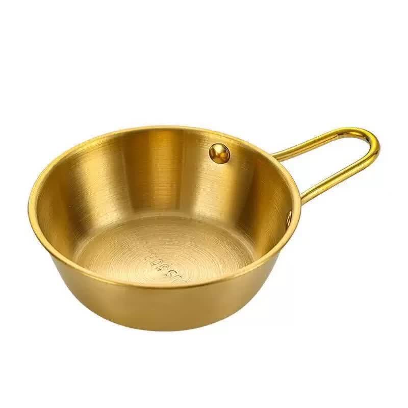 ZISIZ Korean Stainless Steel Multi-Purpose Bowl with Handle
