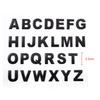 Srasakan 3D Car Emblem Stickers Decoration Dress Up Exterior Parts Alphabet Letter Capital Letters Stickers (Black, 26 Pcs)