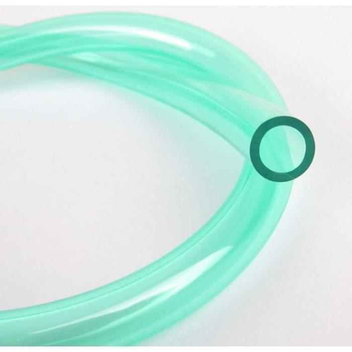 1m Schlauch Silikon Schlauchleitung grün transparent 7mm Rohr Benzin Auto Motorrad Heimwerken Rasenmäher