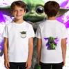 Kids Boys Yoda Graphic T Shirt Cotton Casual Soft Breathable Star Wars Child Clothing Summer Top Toddler Tee