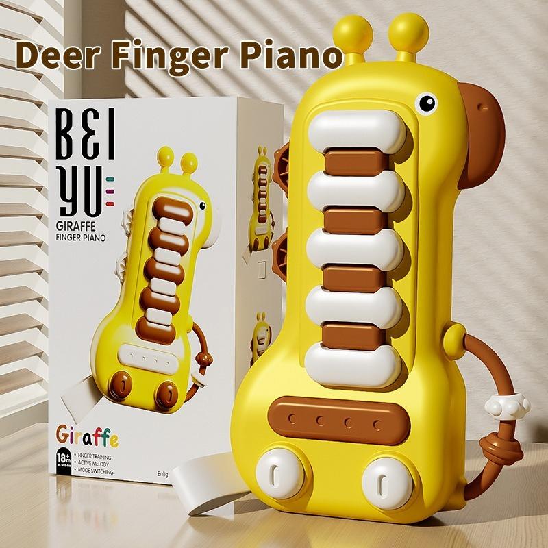 

Cute Electric Deer Toy Guitar with Light and Music Multifunctional Musical Instruments Early Education Toys for Children