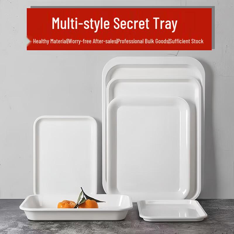 Lijia Fitment Melamine Serving Trays (10-Pack)