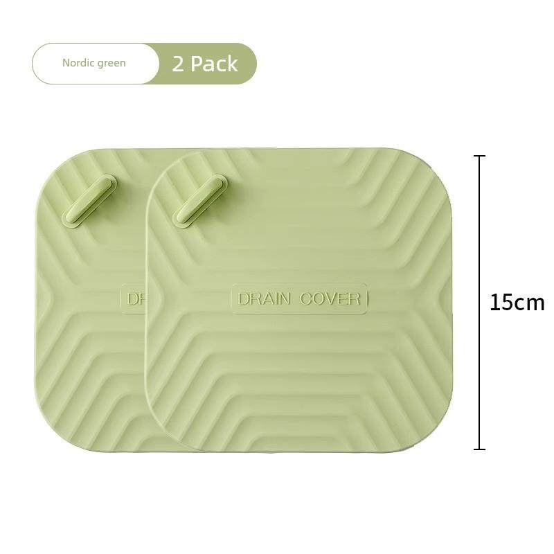Floor Drain Deodorizer Silicone Mat Sewer Anti-Odor Device Sealing Cover Bathroom Toilet Floor Drain Sticker Sealing Cover