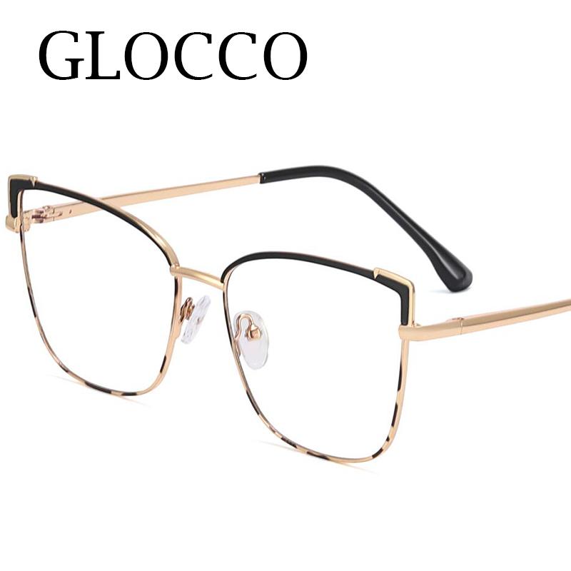 Stylish Cat-Eye Shaped Anti Blue Light Presbyopia Eyeglasses Metal Eyeglasses Women Trend PC Screen Goggles Radiation Protection Eyeglasses