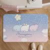 IP-MamegomaS Floor Mat Soft Non-Slip Bath Mat, Bedside Carpet, Absorbent Doormat for Home