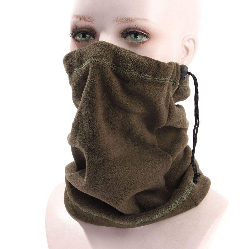

Winter New Arrival Fleece Hat Men and Women Windproof Coldproof Warm Tactical Cap Outdoor Mountaineering Cycling Small Hat Fashion Scarf Army Green One size